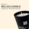 Aromencia Relax - Wild Fig and Vanilla Natural Soy Wax Scented Candles - Set of 2